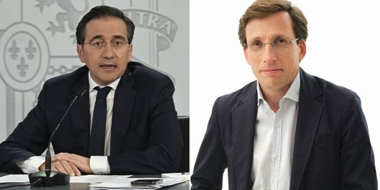 José Manuel Albares y José Luis Martínez-Almeida discutiendo sobre Casa Árabe