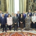 Reunión de embajadores árabes con el ministro José Manuel Albares en Madrid.
