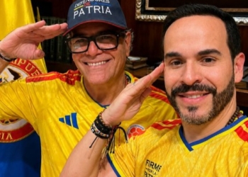 Carlos Felipe Mejía y Abelardo de la Espriella en un evento oficial