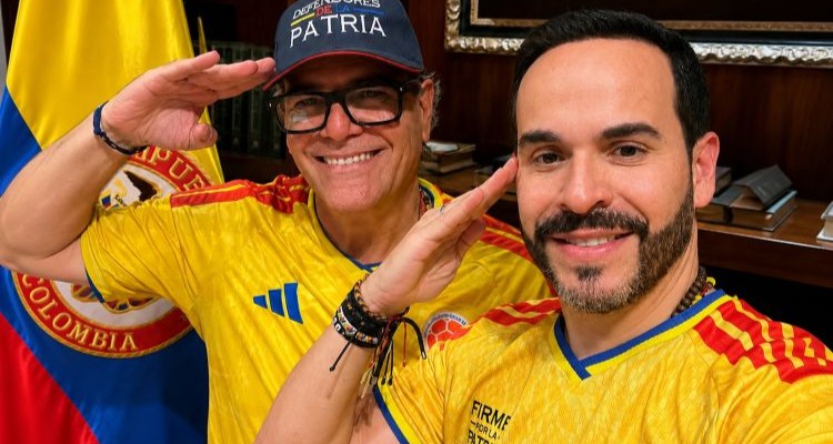 Carlos Felipe Mejía y Abelardo de la Espriella en un evento oficial