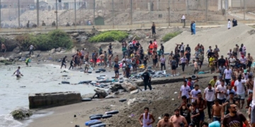 The Government is working with Moroccan authorities to address the mass arrival of migrants in Ceuta