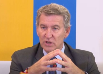 Alberto Núñez Feijóo hablando sobre nacionalizaciones en UIMP
