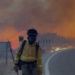 Bomberos trabajando en el incendio forestal de Los Gallardos, Almería.