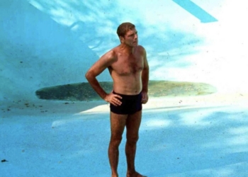 Burt Lancaster en la película El nadador (The Swimmer)