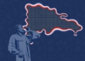 Ilustración del Premio al Mérito Escolar con figura y mapa de República Dominicana