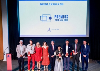 Ceremonia de entrega de los Premios Casa Asia 2026 en Barcelona