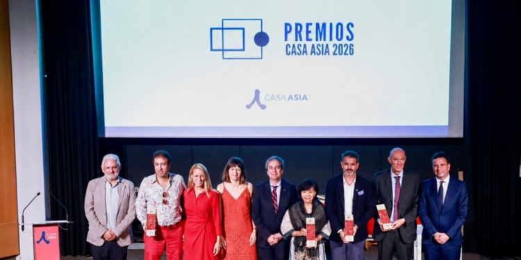 Ceremonia de entrega de los Premios Casa Asia 2026 en Barcelona