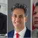 Ministros Ed Miliband, José Manuel Albares y Fabián Picardo en reunión sobre Gibraltar