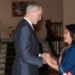El Rey Felipe VI y Keiko Fujimori durante la ceremonia de investidura en Perú.