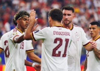 Jugadores de la selección española celebrando un gol en el Mundial 2026