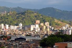 Vista de la ciudad afectada por el terremoto en Colombia