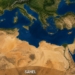 Mapa que muestra Marruecos y el Sahel en el contexto europeo