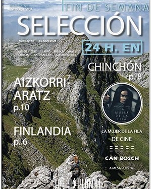 Portada de la revista Selección con paisajes montañosos