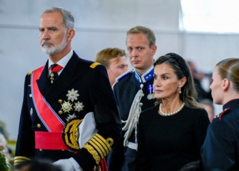 Los Reyes de España en el funeral de Estado del Rey Harald V de Noruega.