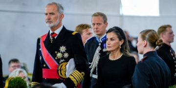 Los Reyes de España en el funeral de Estado del Rey Harald V de Noruega.