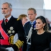 Los Reyes de España en el funeral de Estado del Rey Harald V de Noruega.