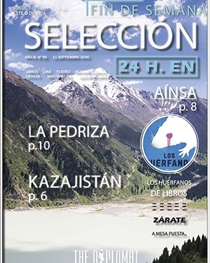 Portada de la revista Selección Fin de Semana con paisajes de Aínsa y Kazajistán.