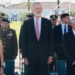 El Rey Felipe VI junto a autoridades en el acto del 25 aniversario del 11-S en Rota.